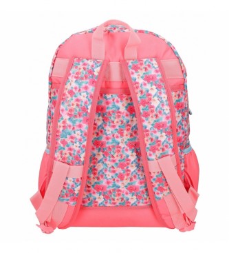 Enso Dwukomorowy plecak Together Growing w kolorze różowym