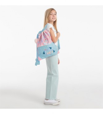 Enso Keep the Oceans Clean backpack bag blue, pink