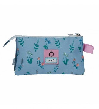 Enso Enso Friends Together Three Compartment Pencil Case pink