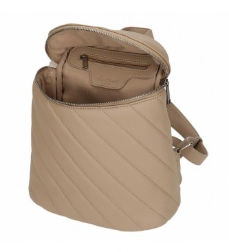Pepe Jeans Kylie Taupe Rucksack Tasche 