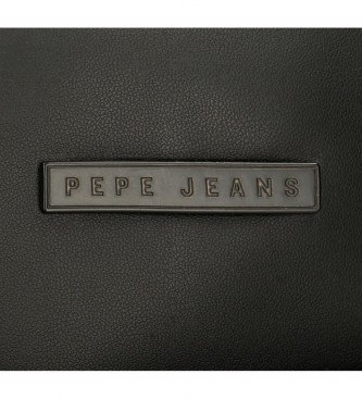 Pepe Jeans Sac messager Kylie à double compartiment noir