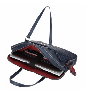 Pepe Jeans Pepe Jeans Essence navy laptop bag adaptable computer case