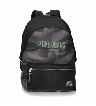 Pepe Jeans Pepe Jeans Davis computer backpack two compartments black
