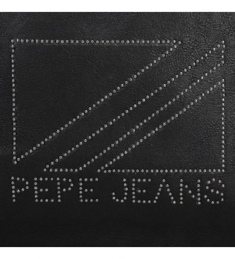 Pepe Jeans Pepe Jeans Donna Double Compartment Shoulder Bag Black