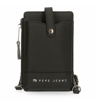 Pepe Jeans Borsa a tracolla per cellulare Pepe Jeans Piere nera -10.5x16.5x1cm-