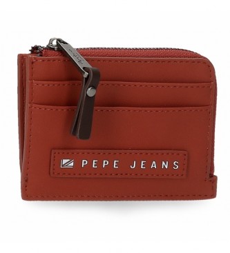 Pepe Jeans Pepe Jeans Piere Caldera portefeuille avec porte-cartes bourgogne