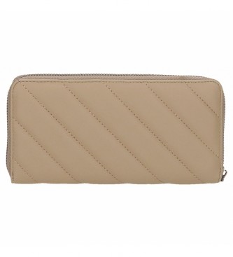 Pepe Jeans Cartera Pepe Jeans Kylie con cremallera beige
