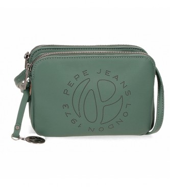 Pepe Jeans Pepe Jeans Mabel Triple compartment shoulder bag Green