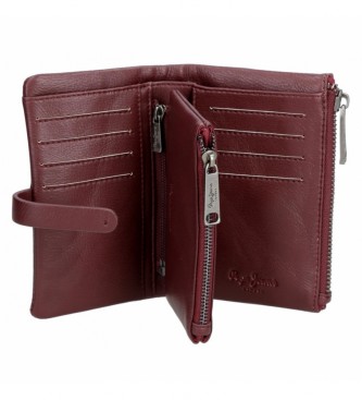Pepe Jeans Pepe Jeans Mara Bordeaux wallet with removable coin purse