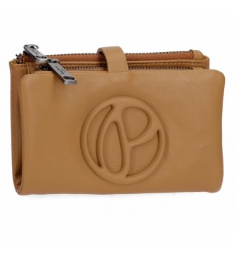 Pepe Jeans Pepe Jeans Mara Mustard Wallet with removable coin pouch