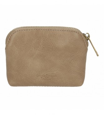 Pepe Jeans Pepe Jeans Camper beige round coin purse