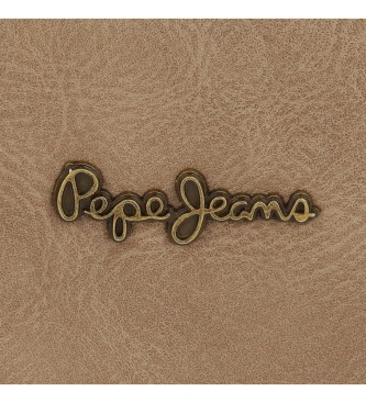 Pepe Jeans Pepe Jeans Camper zipper wallet beige