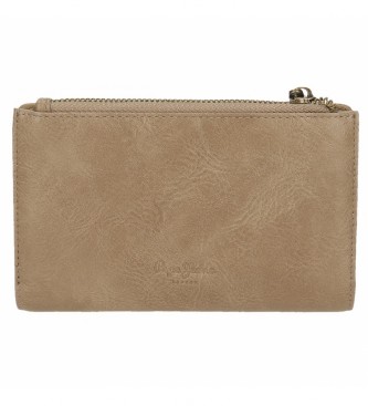 Pepe Jeans Pepe Jeans beige Camper wallet with card holder