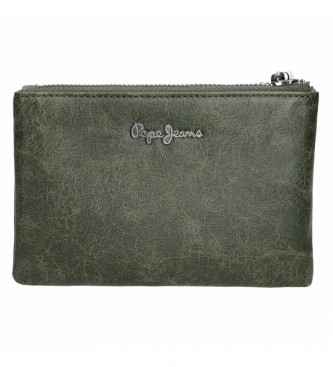 Pepe Jeans Pepe Jeans Donna Green Portefeuille vert  deux compartiments
