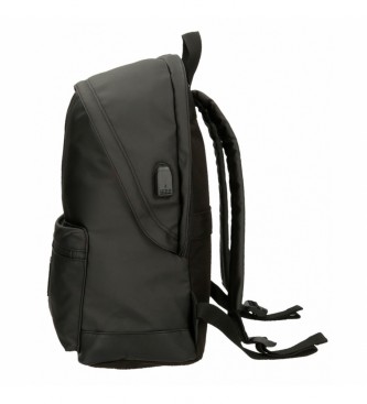 Pepe Jeans Pepe Jeans Green Bay computer backpack with two compartments black
