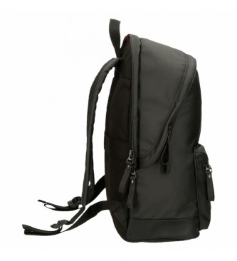 Pepe Jeans Pepe Jeans Green Bay computer backpack with two compartments black