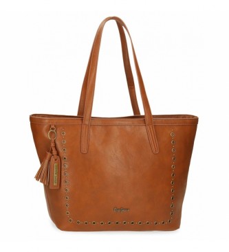 Pepe Jeans Bolso Tote Pepe Jeans Camper marrón