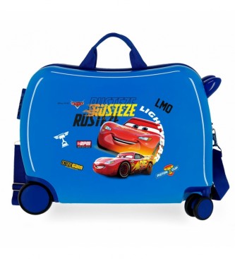 Disney Cars Rusteze Lightyear Otroški kovček 2 večsmerni kolesi modra