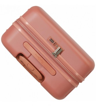 Pepe Jeans Medium suitcase Pepe Jeans Chest pink -48x70x28cm