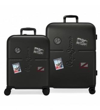 Pepe Jeans Pepe Jeans Chest Luggage Set Black
