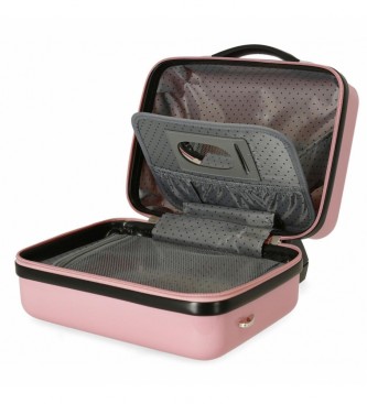 Roll Road Beauty case ABS Roll Road One World rosa -29x21x15cm-
