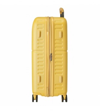 Pepe Jeans Medium suitcase Pepe Jeans Chest yellow -48x70x28cm