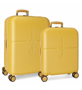 Pepe Jeans Set di valigie Pepe Jeans Evidenziare giallo
