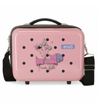 Enso ABS Toilet Bag Enso Friends Together pink -29x21x15cm