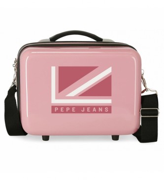 Pepe Jeans Beauty case ABS Pepe Jeans Carol Adaptable pink-29x21x15cm-