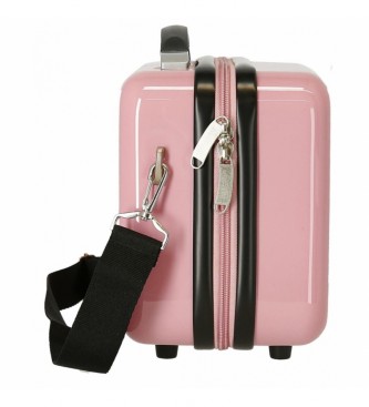Pepe Jeans Beauty case ABS Pepe Jeans Carol Adaptable pink-29x21x15cm-