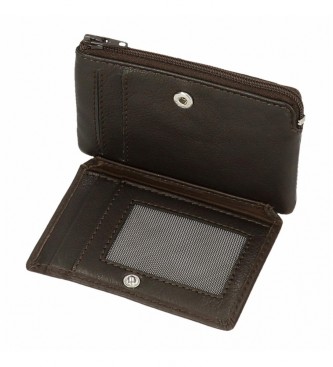 Joumma Bags Adept Alan rjava denarnica za kovance - 11x7x1,5cm