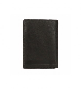 Joumma Bags Adept Alan Upright Wallet mit Mnzetui Schwarz -8,5x11,5x1cm