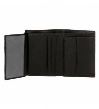 Joumma Bags Adept Alan Upright Wallet mit Mnzetui Schwarz -8,5x11,5x1cm