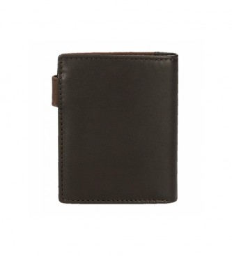 Joumma Bags Brązowy portfel Adept Jim -8,5x10,5x1cm