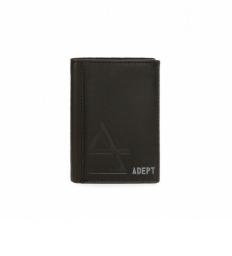 Joumma Bags Adept Jim Portefeuille vertical avec porte-monnaie noir -8,5x11,5x1cm