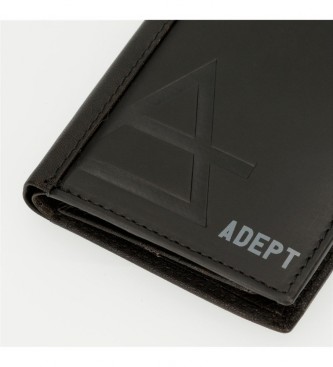 Joumma Bags Adept Jim vertical wallet with coin purse Black -8,5x11,5x1cm