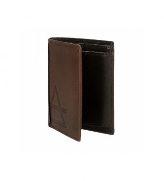 Joumma Bags Adept Jim lodret tegnebog med brun mntpung -8,5x11,5x1cm