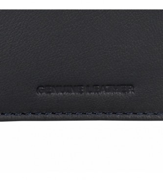 Joumma Bags Adept Jim vertical wallet with coin purse Navy -8,5x11,5x1cm
