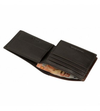 Joumma Bags Brązowy portfel Adept Jim -11x8x1cm