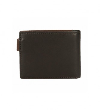 Joumma Bags Brązowy portfel Adept Jim -11x8.5x1cm