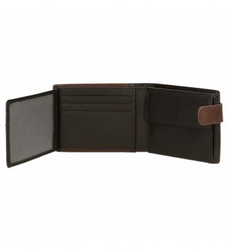 Joumma Bags Brązowy portfel Adept Jim -11x8.5x1cm