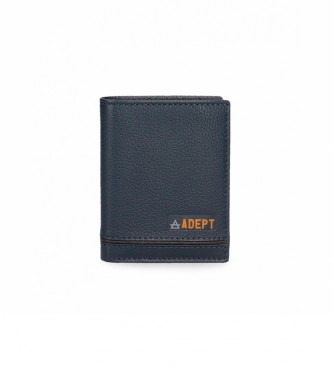 Joumma Bags Adept Kurt Vertikale Brieftasche Blau -8,5x10,5x1cm