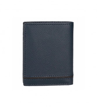 Joumma Bags Adept Kurt Vertikale Brieftasche Blau -8,5x10,5x1cm