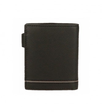 Joumma Bags Adept Kurt Black Wallet -8,5x10,5x1cm-.