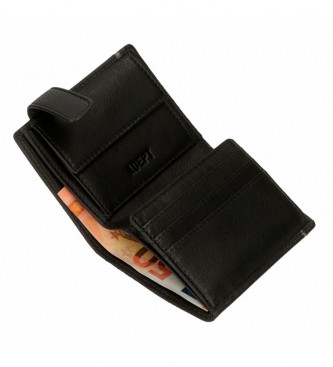 Joumma Bags Adept Kurt Black Wallet -8,5x10,5x1cm-.