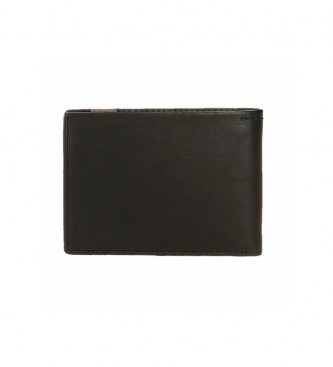 Joumma Bags Portafoglio nero semplice Adept Max -11x8x1cm-