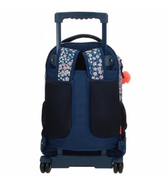 Pepe Jeans Pepe Jeans Leslie 2R wheeled backpack -32x43x21cm- Blue