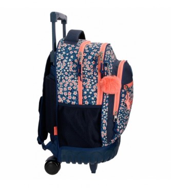 Pepe Jeans Pepe Jeans Leslie 2R wheeled backpack -32x43x21cm- Blue