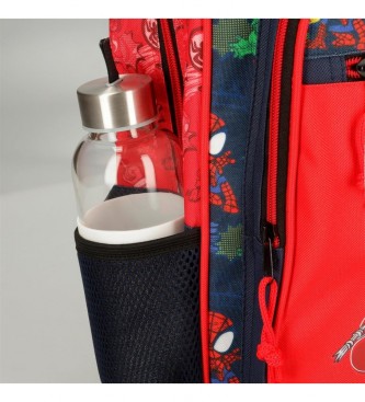 Joumma Bags Sac  dos de puriculture adaptable Go Spidey rouge -23x25x10cm