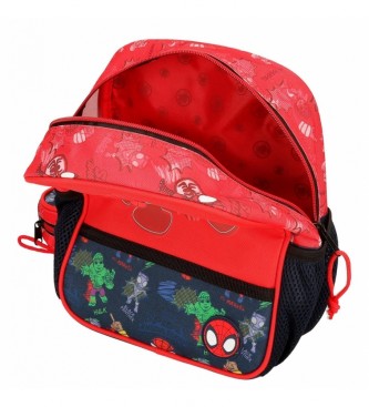 Joumma Bags Go Spidey aanpasbare kleuterschool rugzak rood -23x25x10cm